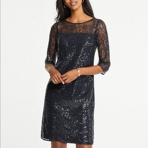 Ann Taylor sequin shift dress brand new with tags